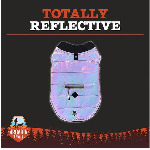 COPY - NWT Arcadia Trail Ultra Reflective Dog Jacket - Grey - XXL - Picture 3 of 13